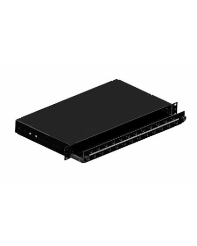 CASSETTO FO 1U PER 24 SCD O 24 LCQ NERO