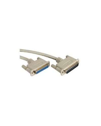 NILOX TECH - Cavo con connettore RS232 a connettore RS232 25 poli, maschio a femmina, lunghezza cavo 9 mt, contatti in bronzo r