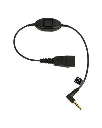 QD Cord to 3.5mm plug without call controller e.g. Blackberries, I-Phones