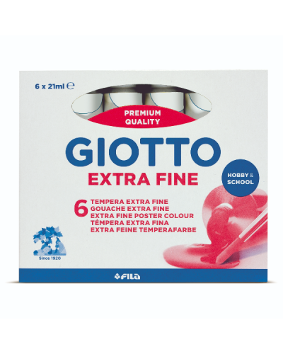 Giotto Tempera Extra in tubetto - confezione 6 pz Bianco