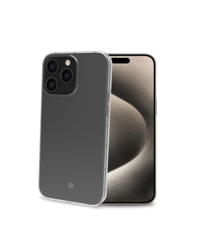HEXAGEL - Cover trasparente semi rigida, ultra resistente in Poliuretano + Policarbonato compatibile con Apple iPhone 15 Pro Ma
