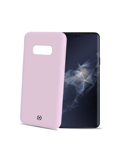 FEELING - Cover morbida in silicone liquido con finitura soft touch e bordi anti scivolo colore rosa compatibile con Samsung Ga