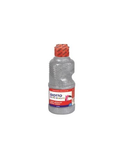 FLACONE 250ML TEMPERA ARGENTO GLITT