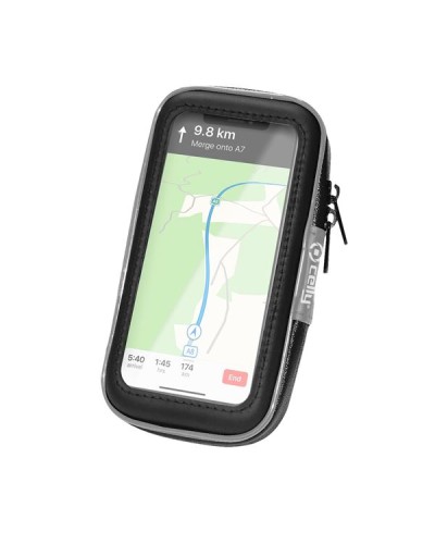 FLEXBIKE - Supporto universale per smartphone, utilizzo con manubri tubolari di bici e ebike, custodia impermeabile, funzione t