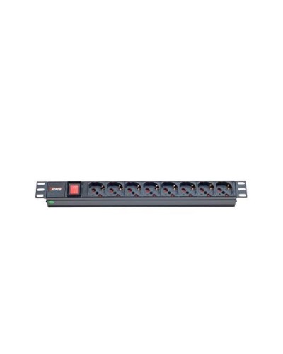 PDU 1U 8 PRESE UNIVERSALE CON INTERRUTTORE LUMINOSO - CON SPINA IEC320 C14