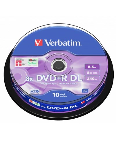 SPINDLE 10 DVD+R D.LAYER 8.5GB 8X S