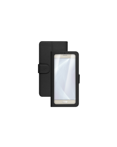 UNICA VIEW - Custodia universale con display a vista, funzione stand compatibile con gli smartphone da 5" a 5.5" dimensione dis
