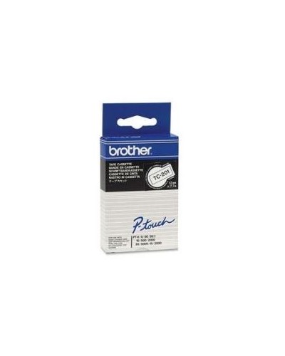 CASSETTE NASTRI 12MM NERO SU BIANCO
