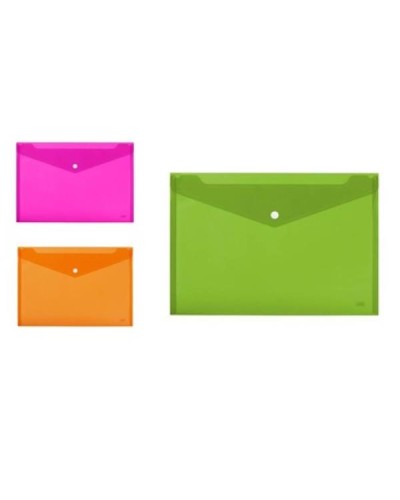CF5 CARTELLINEE A4 FLUO C/BOTTONE