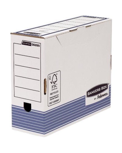 Scatola archivio A4 Bankers Box System 100mm Blu