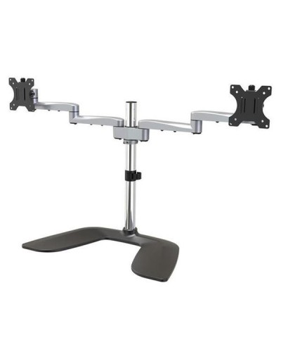 Supporto Doppio Monitor in Acciaio e Alluminio