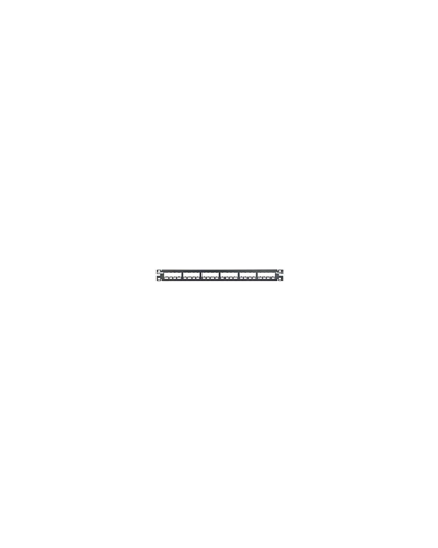 PANNELLO 1U PER 24 RJ45S MINICOM NERO