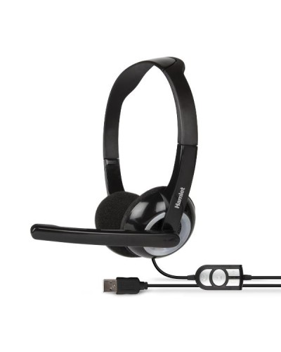 HHEADMUS CUFFIA CON MICROFONO E TELECOMANDO  USB
