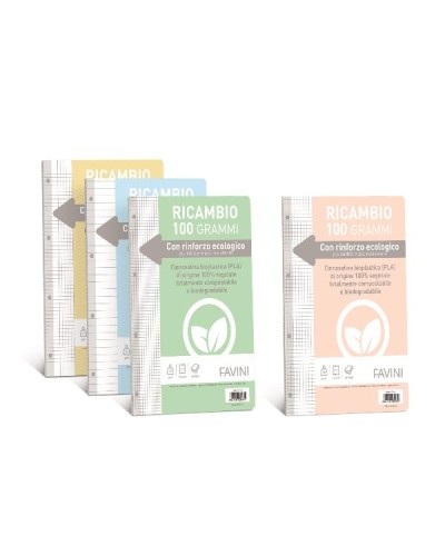 RICAMBIO RINFORZATO BIO: 100 GR, 40 FF, 1R