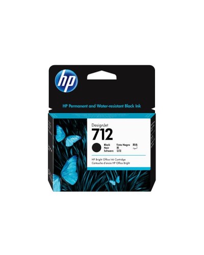 Cartuccia di inchiostro nero originale DesignJet HP 712 da 80 ml