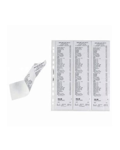 Buste a foratura porta scontrini (7x30) x6 conf.10