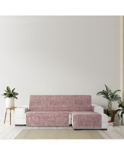 Right short arm chaise longue cover Eysa TURIN Pink 100 x 110 x 350 cm