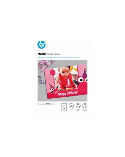 HP MATTE FSC PHOTO PAPER 4X6 25