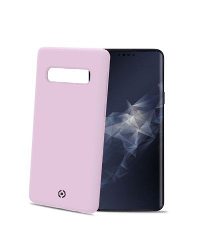 FEELING - Cover morbida in silicone liquido con finitura soft touch e bordi anti scivolo colore rosa compatibile con Samsung Ga