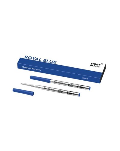 2 REFILL PER PENNA A SFERA BROAD ROYAL BLUE (BLU)