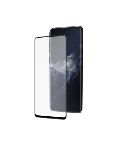 3DGLASS - Vetro 9H con bordo colorato nero per schermo curvo compatibile con Samsung Galaxy S10+
