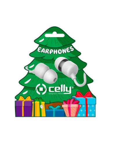 XMASEARTREE - Auricolare a filo stereo IN-EAR con jack 3,5 mm, cavo piatti anti groviglio, remote contro e microfono integrato,