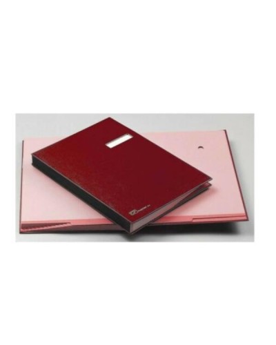 Libro Firma Rosso con Porta Etichetta Intercambiabile