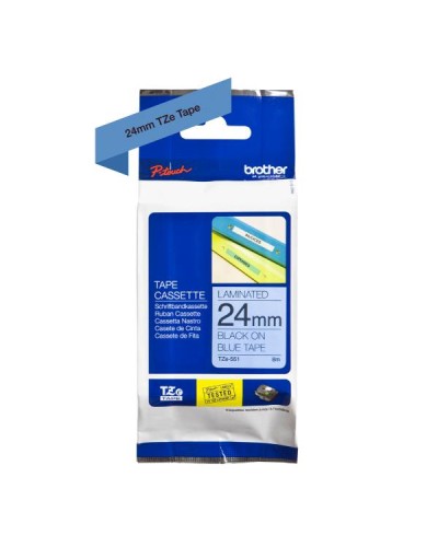 NASTRO TZ 24MM NERO SU BLU