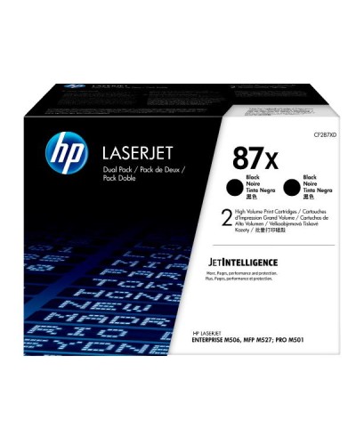 HP 87X 2PACK HIGH YIELD BLACK TONER
