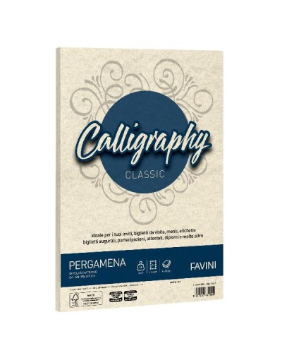 CALLIGRAPHY pergamena - Naturale - 90g/m2 – 50 fogli