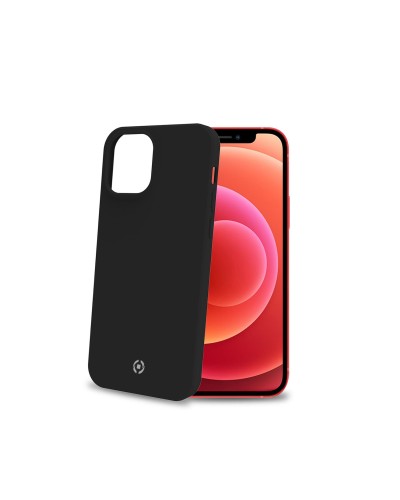 FEELING - Cover morbida in silicone liquido con finitura soft touch e bordi anti scivolo colore nero compatibile con Apple iPho