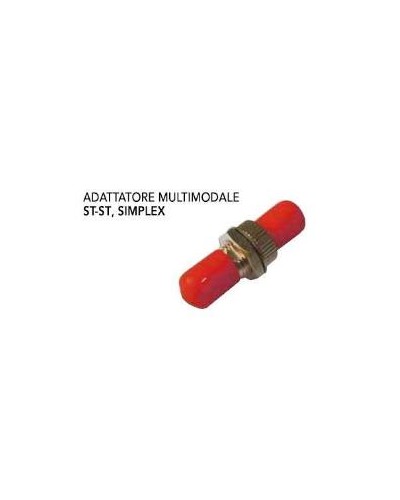 ADATTATORE ST SIMPLEX MM TAPPO ROSSO