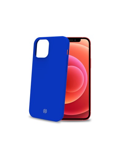 FEELING - Cover morbida in silicone liquido con finitura soft touch e bordi anti scivolo colore blu compatibile con Apple iPhon
