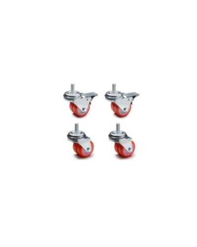 SET 4 RUOTE(2 CON FRENO 2 SENZA)