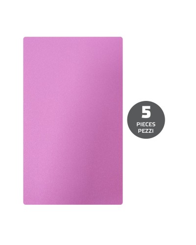 PROSKIN5 - Pellicola da 5 pezzi con texture glitterata rosa per il retro dello smartphone compatibile con i plotter ProScreen, 