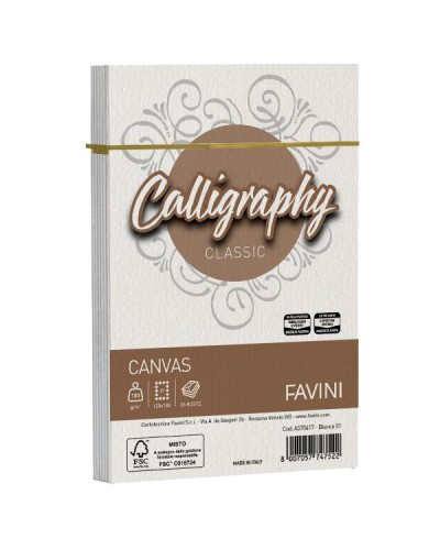 CALLIGRAPHY Buste 12x18cm 100g/m2 Bianco 25pz