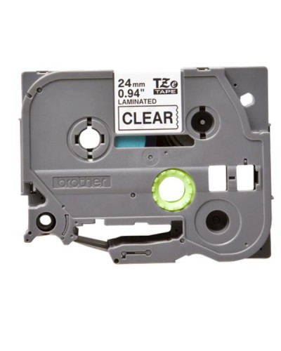 NASTRO 24 MM  ETICHET NERO/TRASP