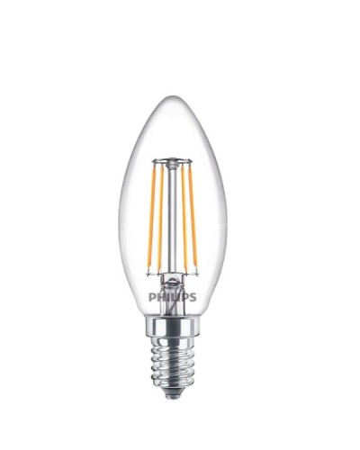 PHILIPS LAMPADINA LED A OLIVA LUCE BIANCA CALDA CONF 4 40W