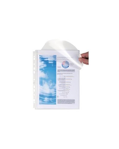 Buste a soffietto con patella 24x31 trasparenti 10 pz