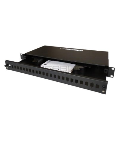 CASSETTO FO 1U PER 24 LCD O 24 SC NERO