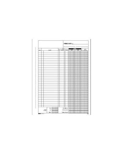 CF10BLOCCO PRIMA NOTA CASSA 50X2RIC