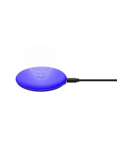 WLFASTFEEL - Caricabatteria wireless con cavo integrato Micro Usb, indicatori LED, potenza massima 10 Watt