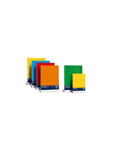 DIVIDERELLO RUBRICABILE - MIX COLORI FORTI (10 COLORI) - 22x29,7 cm - 220 g/m2 - 10 fogli