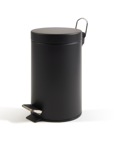 BIDONE PEDALE+VASCHETTA LT.5 - NERO SATINATO