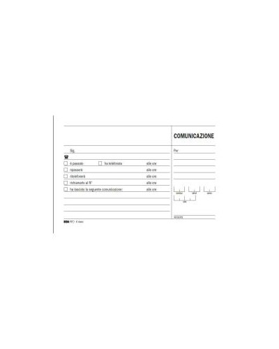 CF10BLOCCO COMUNICAZIONE 50X2RIC