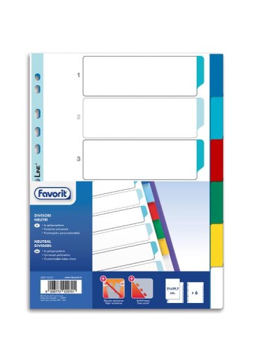 INTERC.NEUTRO 6 TACCHE A4 21X29.7