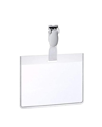 Portabadge Durable in PVC con clip 6x9 cm