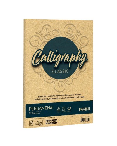 CALLIGRAPHY pergamena - Oro - 190g/m2 – 50 fogli