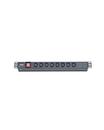 PDU 1U 8 PRESE C13 CON INTERRUTTORE LUMINOSO