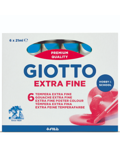 Giotto Tempera Extra in tubetto - confezione 6 pz Cyano